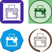 Desk Icon Design vector