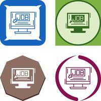 Job Icon Design vector