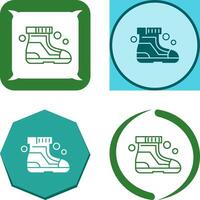 Ski Boots Icon Design vector