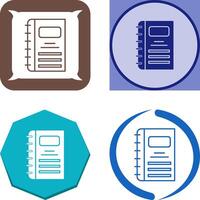 Notebook Icon Design vector