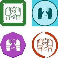 Winter Gloves Icon Design vector