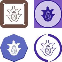 Dragon Fruit Icon Design vector