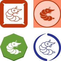 Shrimp Icon Design vector