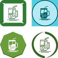 Iced Tea Icon Design vector