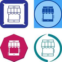 Online Shop Icon Design vector