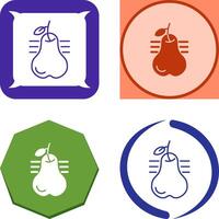 Pear Icon Design vector
