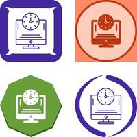 Online Time Icon Design vector