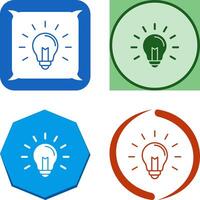 Light Bulb Icon Design vector