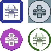 Printer Icon Design vector