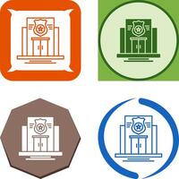 Police Station Icon Design vector