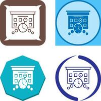 Deadline Icon Design vector