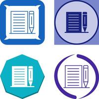 Note Icon Design vector