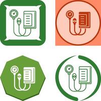 Blood Pressure Gauge Icon Design vector