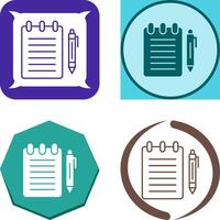 Notepad Icon Design vector