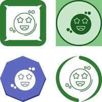 Starstruck Icon Design vector