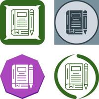 Diary Icon Design vector