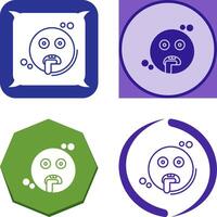 Drooling Icon Design vector