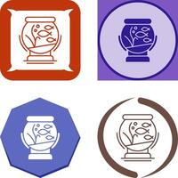 Fishbowl Icon Design vector