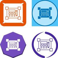 Blueprint Icon Design vector