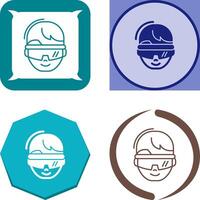 virtual Reality Glasses Icon Design vector
