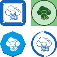 Cloud Data Icon Design vector