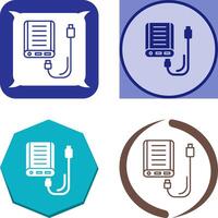 Power Bank Icon Design vector