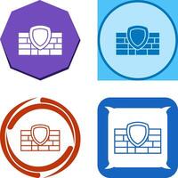 Firewall Icon Design vector