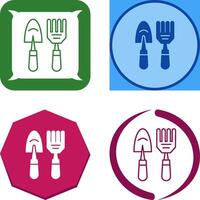 Gardening Tools Icon Design vector