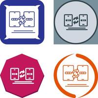 Data Transfer Icon Design vector