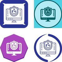 Firewall Icon Design vector
