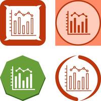 Histogram Icon Design vector