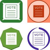 Vote Icon Design vector