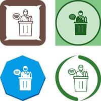 Debate Icon Design vector