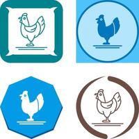 aves de corral icono diseño vector