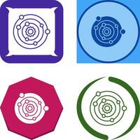 Solar System Icon Design vector