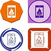 diseño de icono de fuego vector