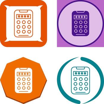 Pin Code Icon Design vector
