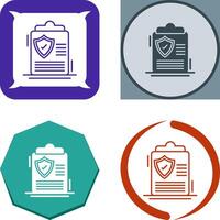 Protection Policy Icon Design vector