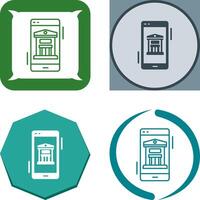 Online Banking Icon Design vector