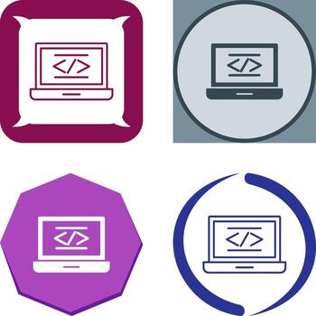 Coding Icon Design vector
