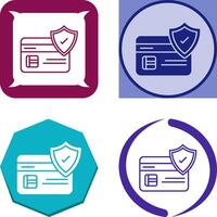 Card Protection Icon Design vector