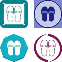 Slippers Icon Design vector