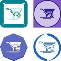 Wheelbarrow Icon Design vector