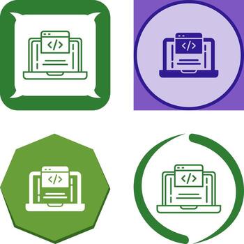 diseño de icono de codificación vector