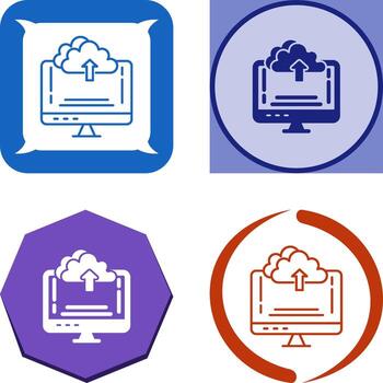 Upload Icon Design vector