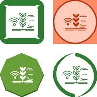 Smart Farm Icon Design vector