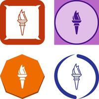 Torch Icon Design vector