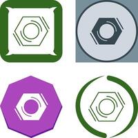 Nut Icon Design vector