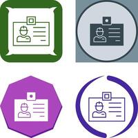 Identity Card Icon Design vector