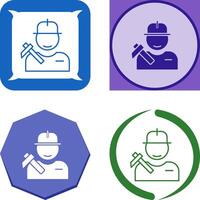 Worker Icon Design vector